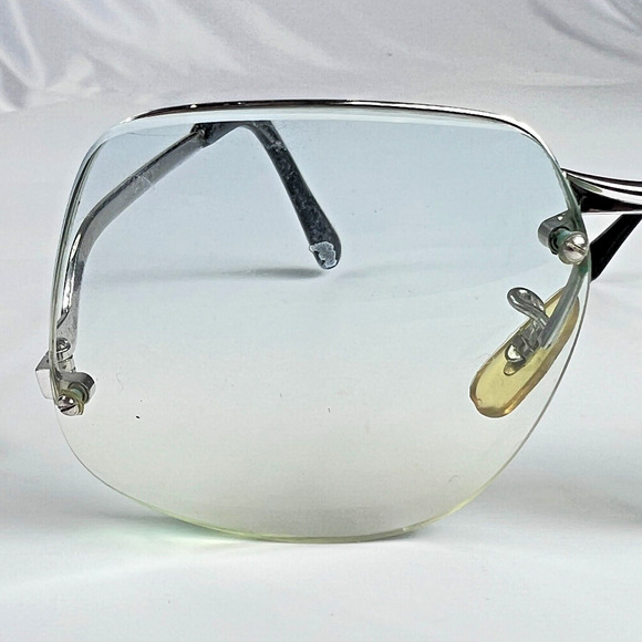 Vintage GLENDA CRAFT MA-33 Silver 5 1/2 Silver Tone 57-18 Eyeglass Frames Only main image 9